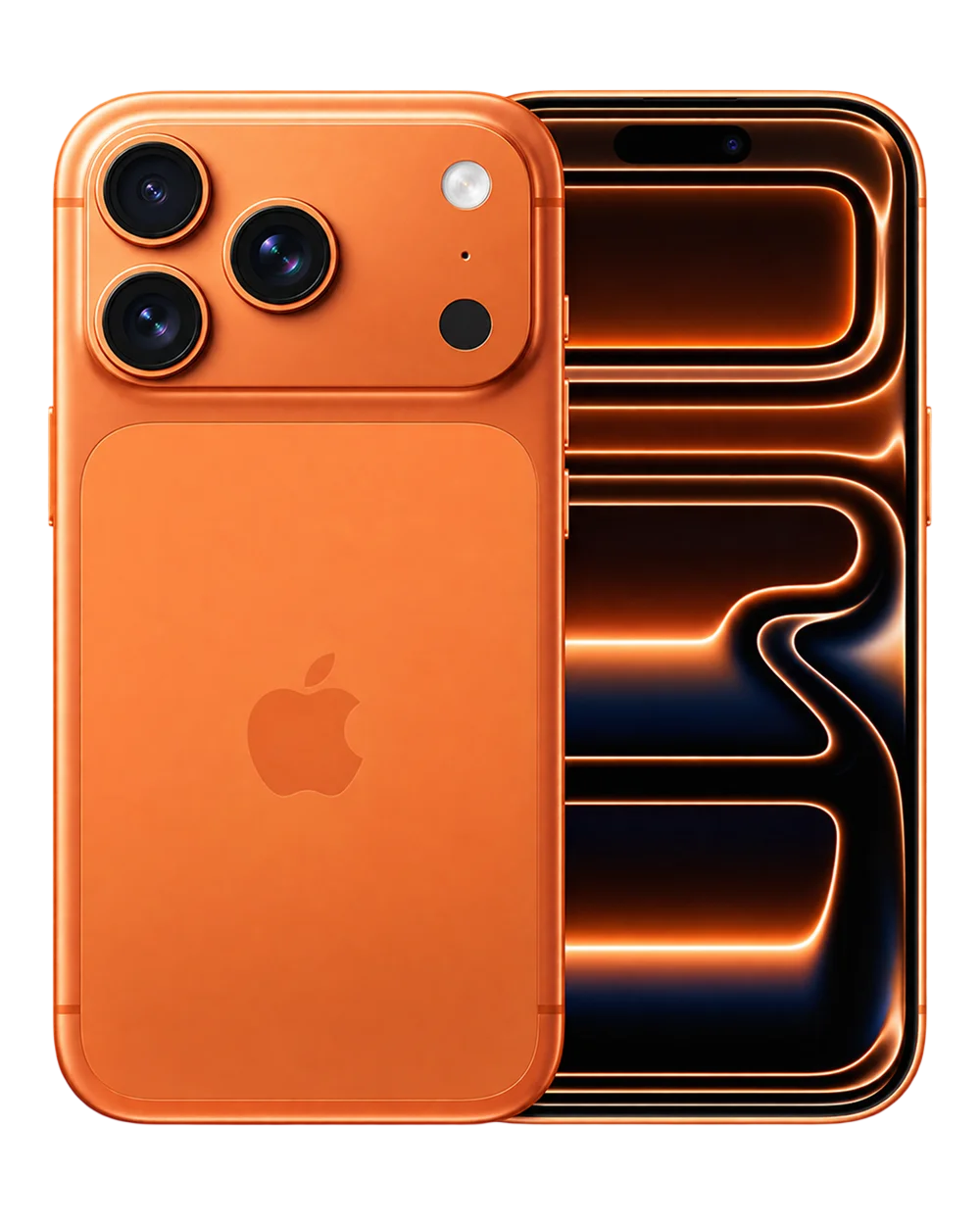 iPhone Pro in Cosmic Orange